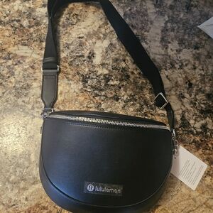 Lululemon Cactus Leather Saddle Bag